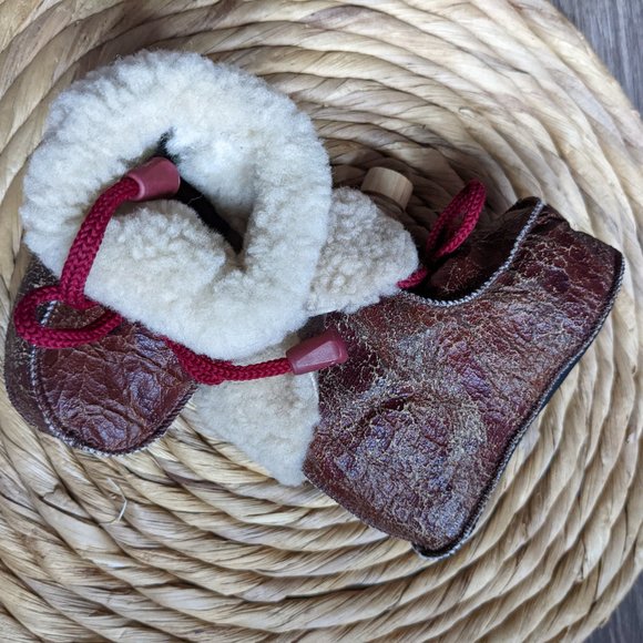 NWOT Baby (12M*) - Handmade Distressed Booties - Picture 4 of 8